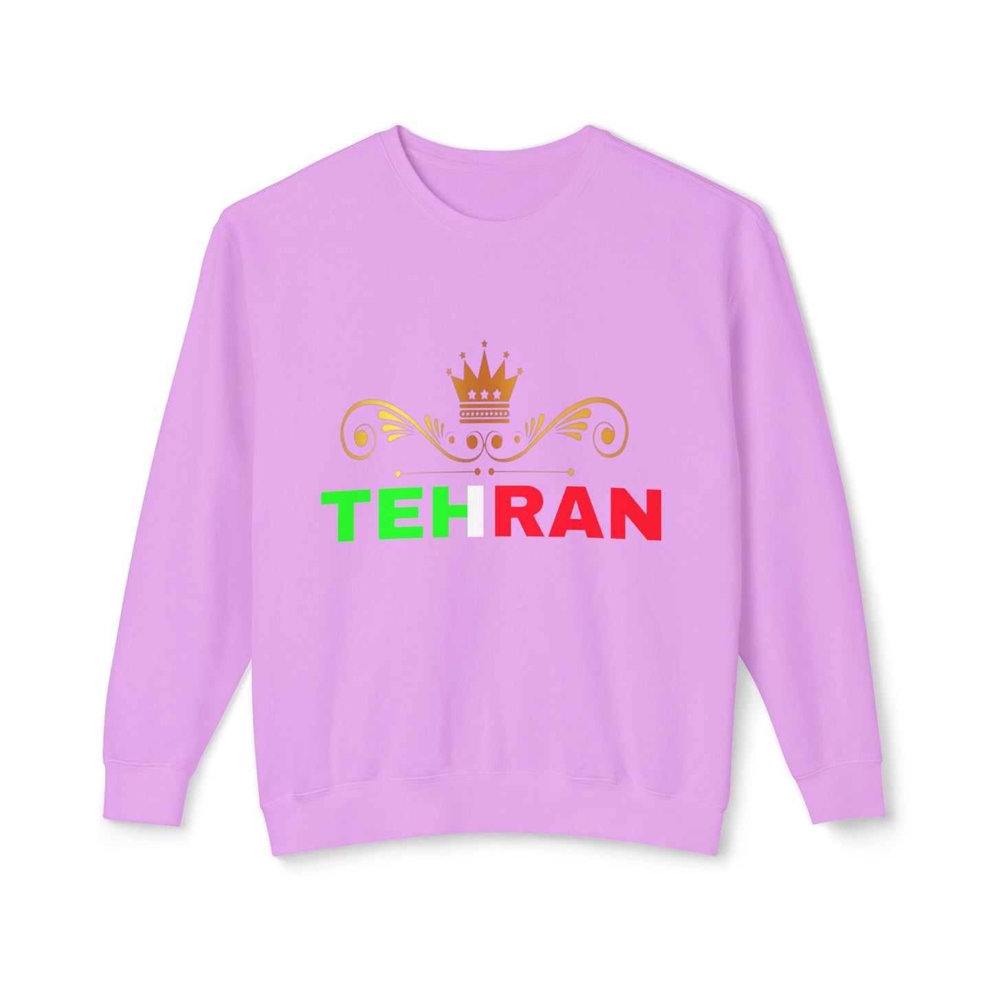 Unisex Lightweight Crewneck Sweatshirt With Tehran Design | OKEYCITY