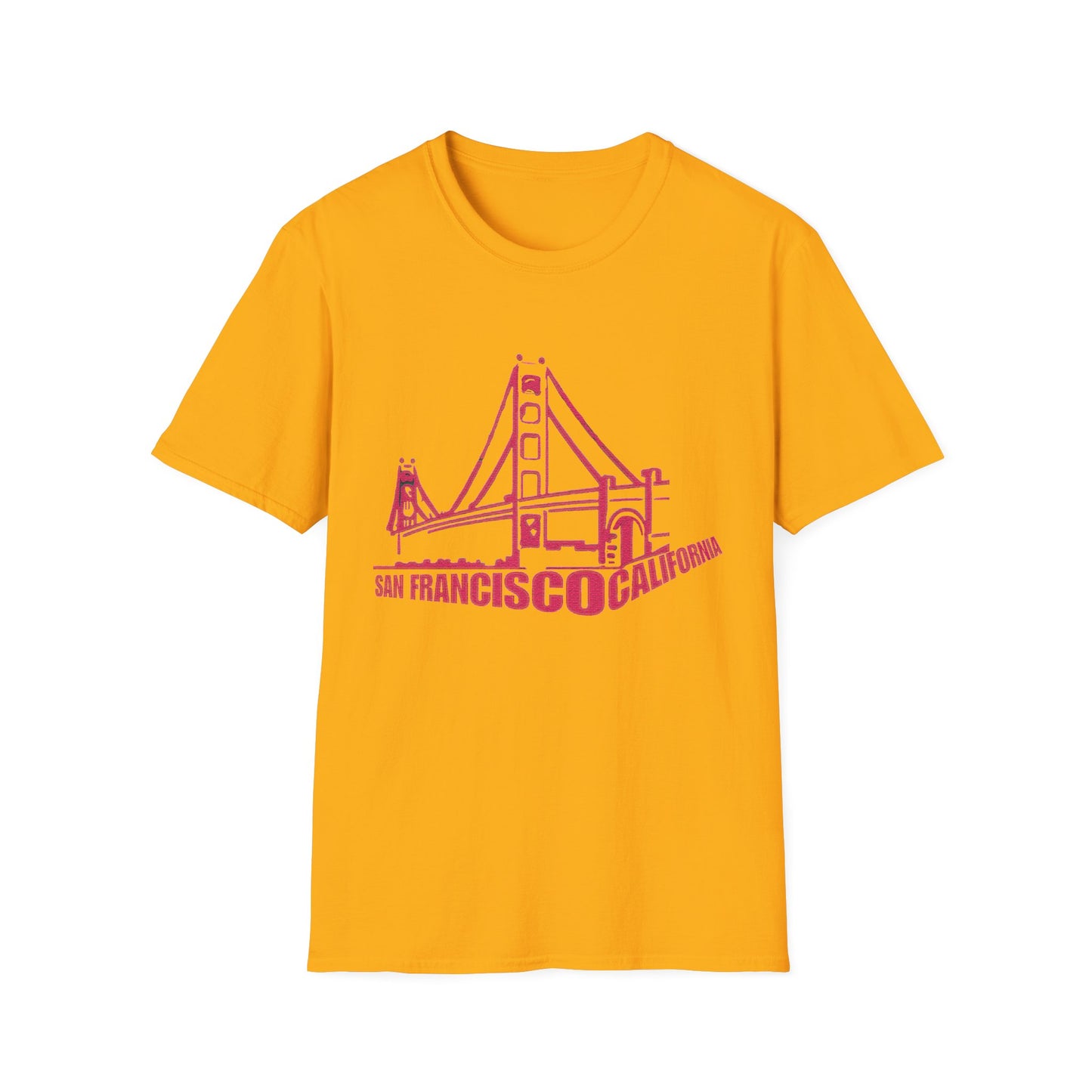 Unisex Softstyle T-Shirt with San Francisco Design | OKEYCITY