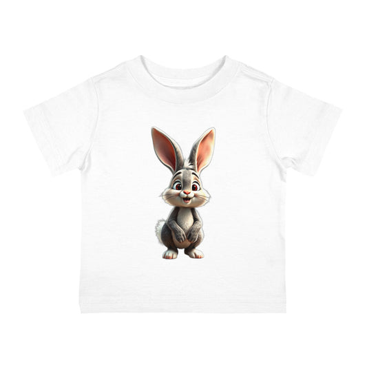 Infant Cotton Jersey Tee with vector rabbit Design | OKEYCITY