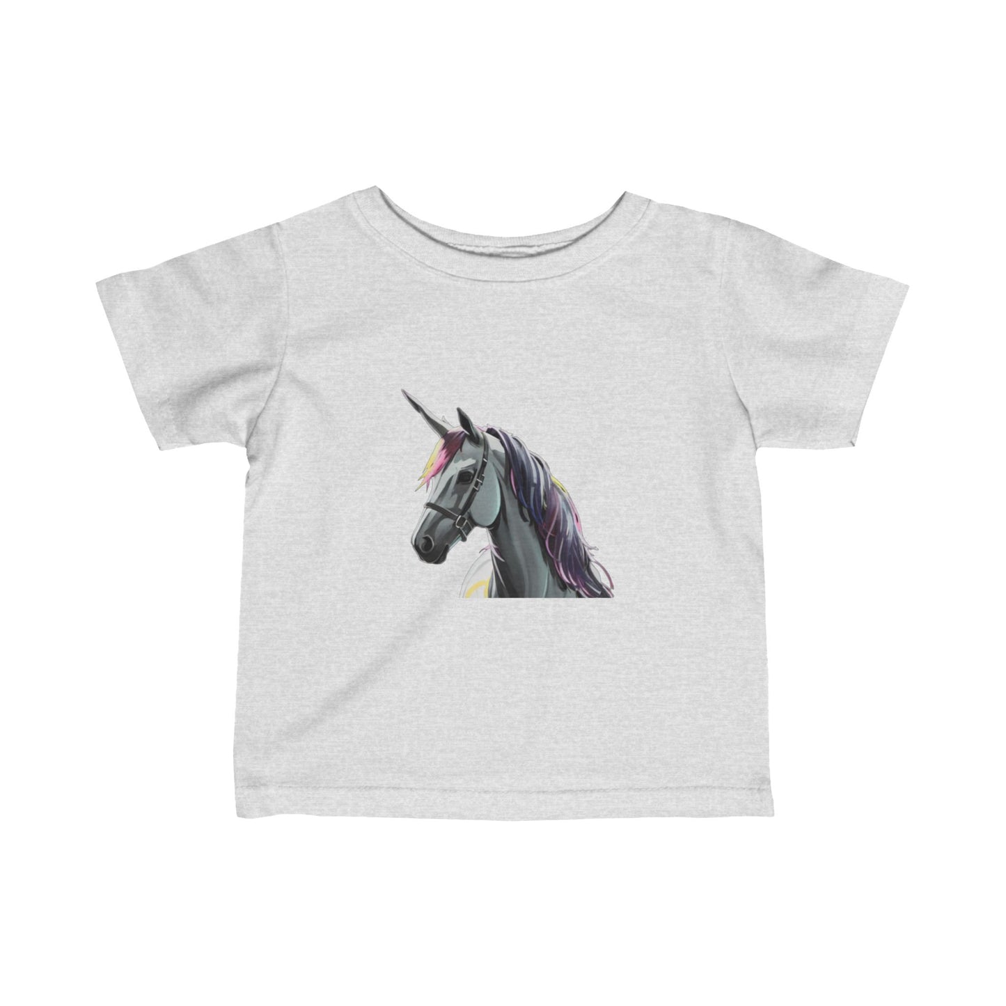 Infant Fine Jersey Tee With Unicorn design | OKEYCITY