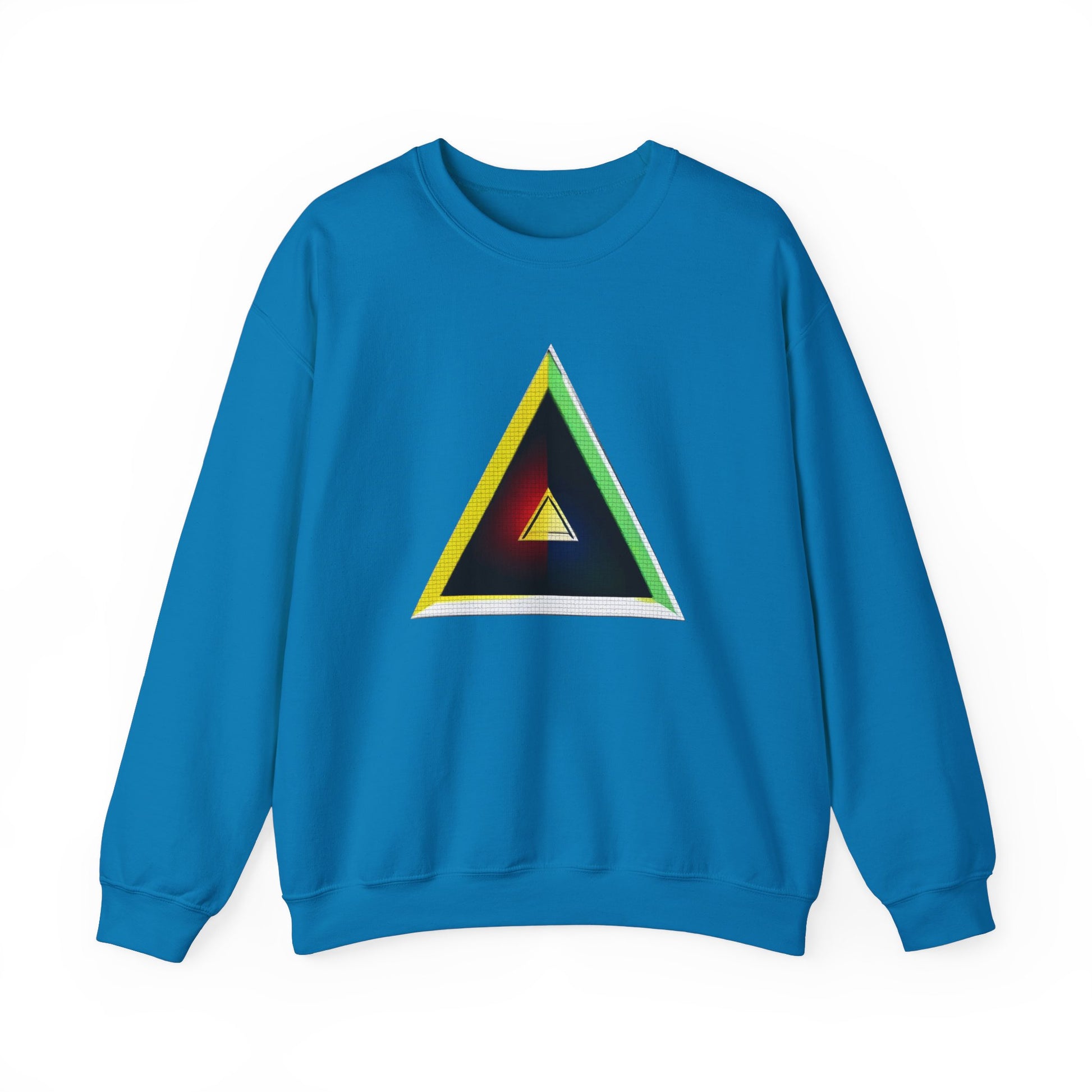 Unisex Heavy Blend™ Crewneck Sweatshirt with triangle Design | OKEYCITY