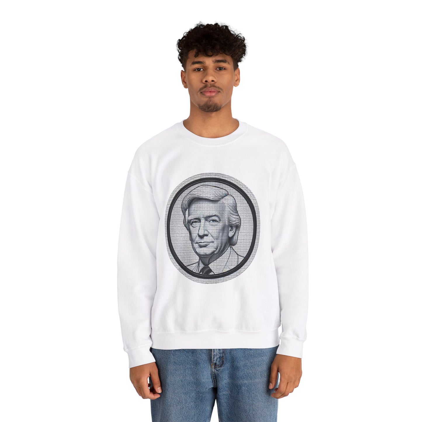 Unisex Heavy Blend™ Crewneck Sweatshirt trump Design | OKEYCITY