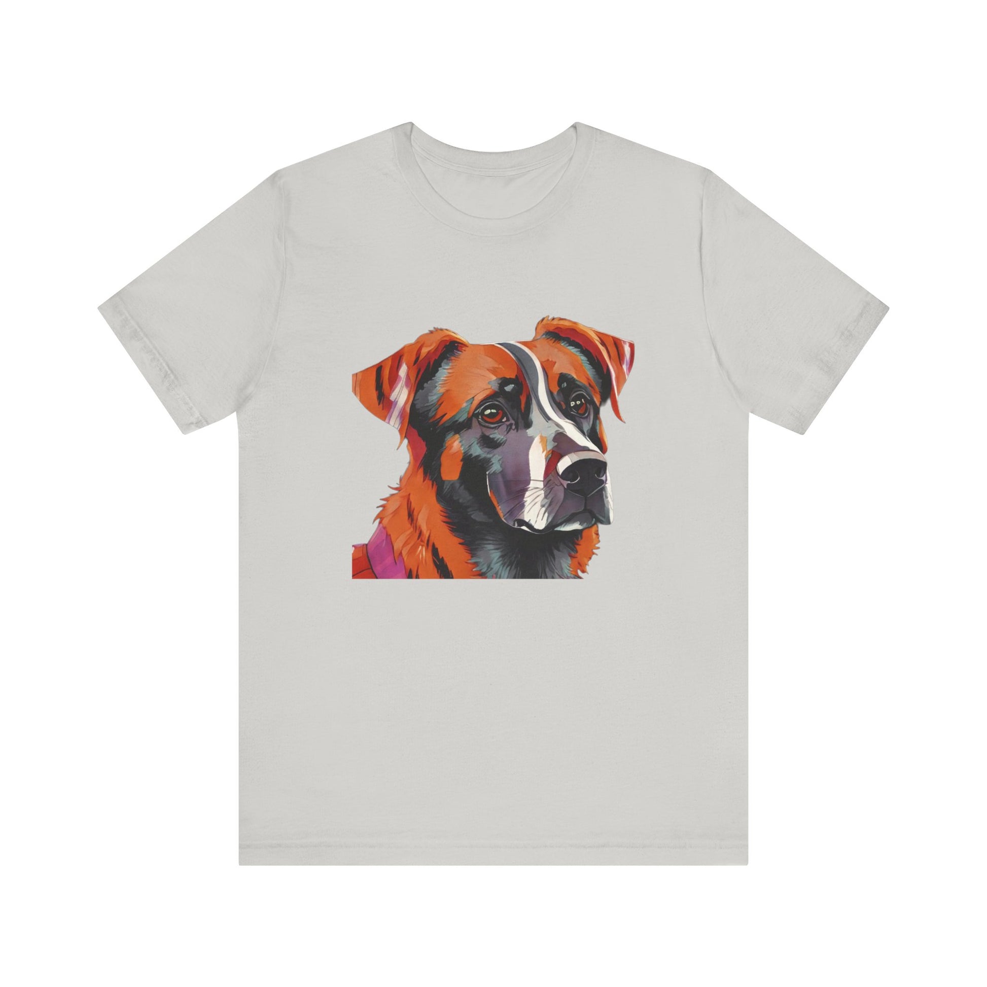 Unisex Jersey Short Sleeve Tee with dog design | OKEYCITY