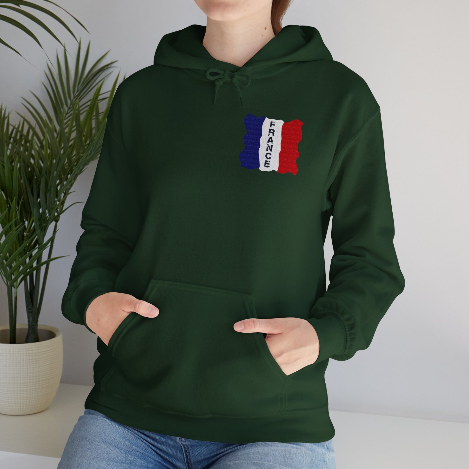 Unisex Heavy Blend™ Hooded Sweatshirt with flag france design | OKEYCITY