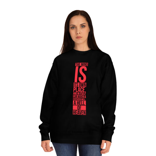 Unisex Crew Sweatshirt With Typography Design | OKEYCITY