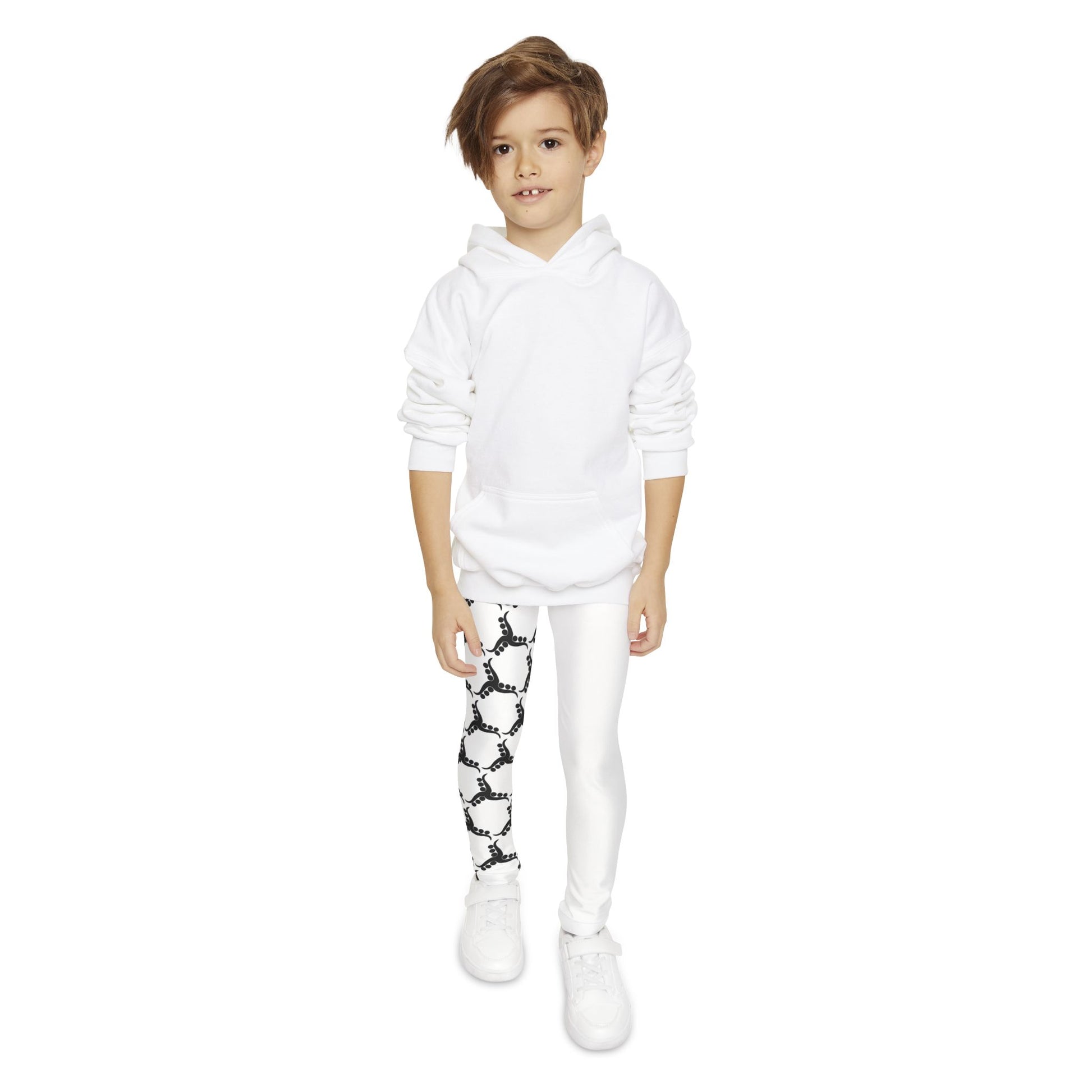 Youth Full-Length Leggings with pattern Design | OKEYCITY