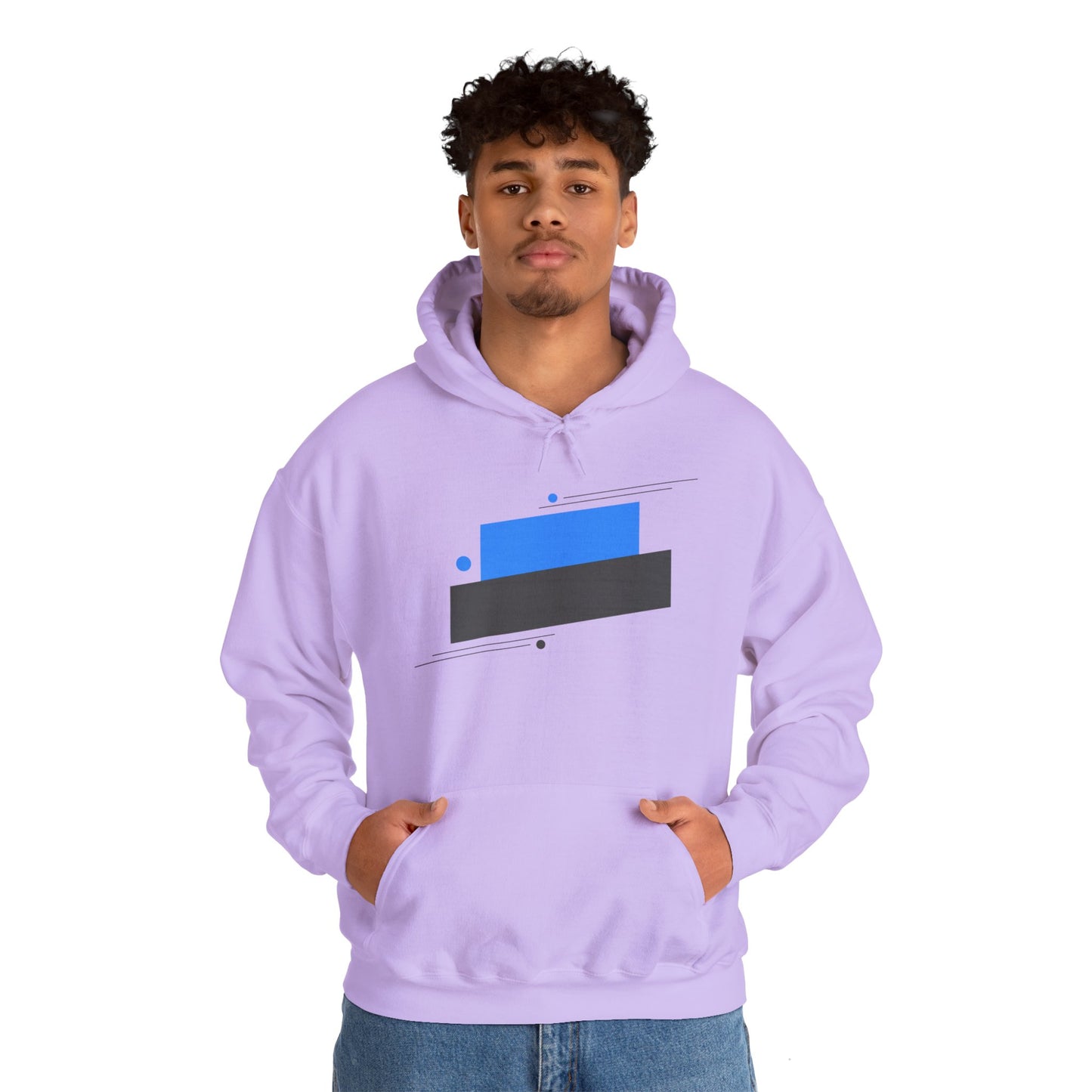 Unisex Heavy Blend™ Hooded Sweatshirt with blue graphic Design | OKEYCITY