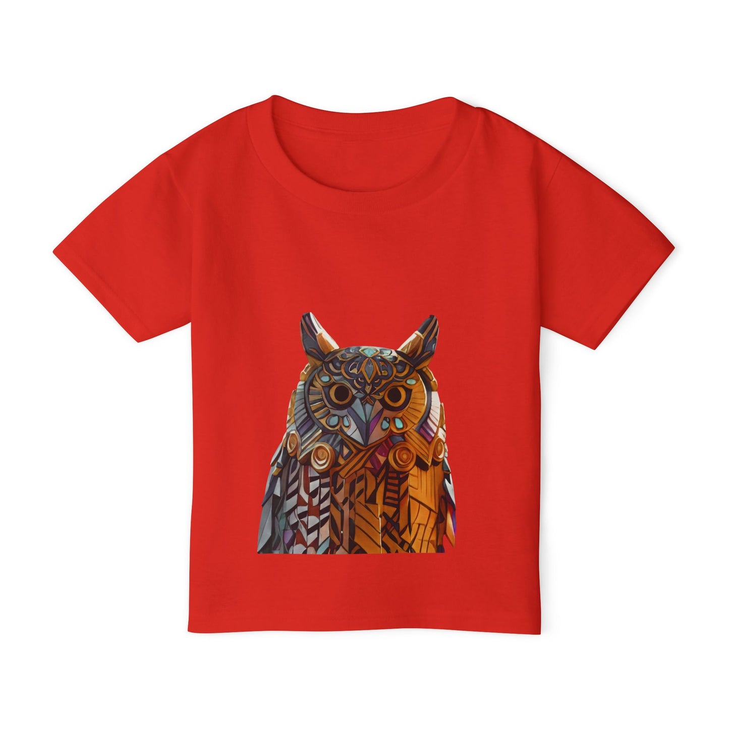 Heavy Cotton™ Toddler T-shirt with Graffiti Owl Design | OKEYCITY