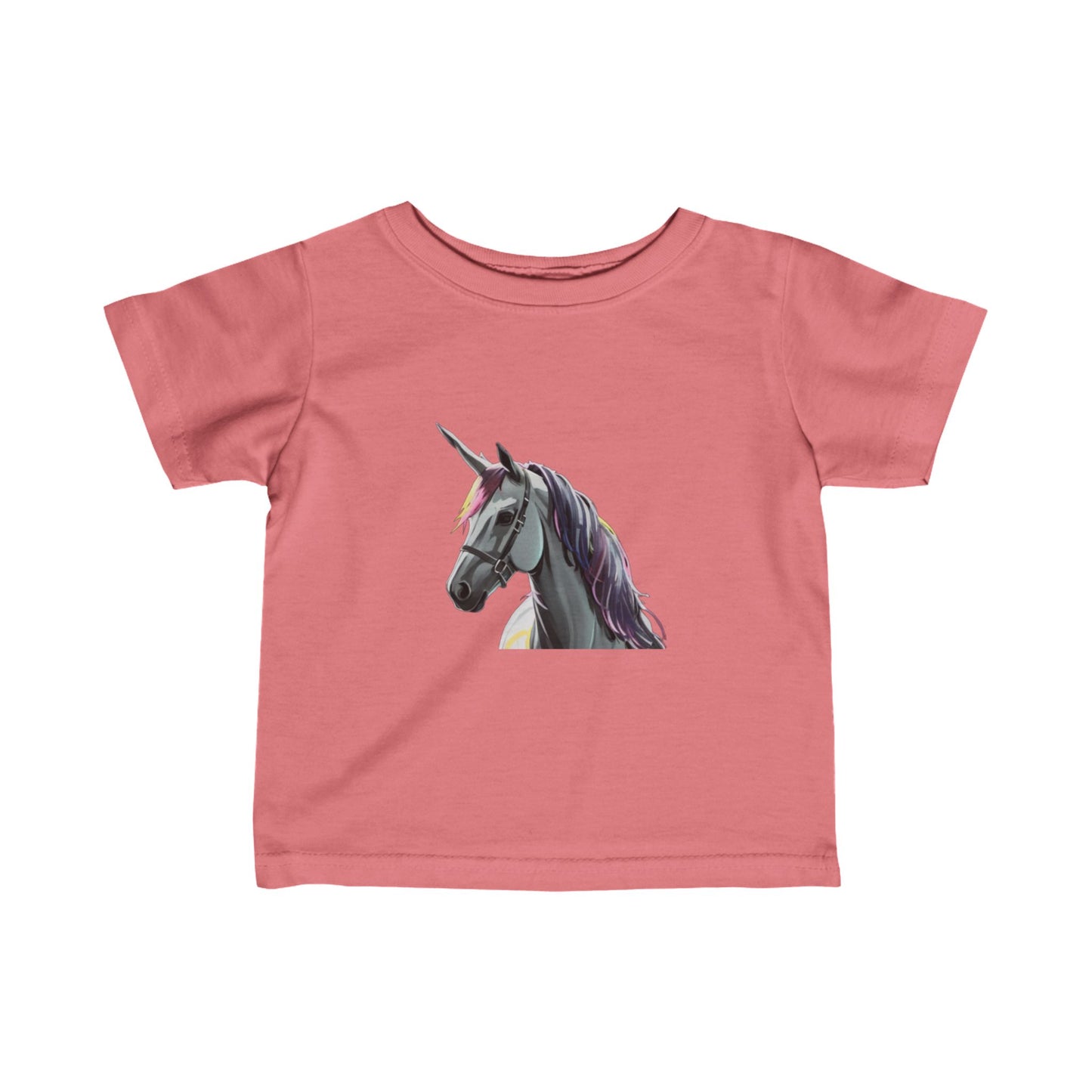 Infant Fine Jersey Tee With Unicorn design | OKEYCITY