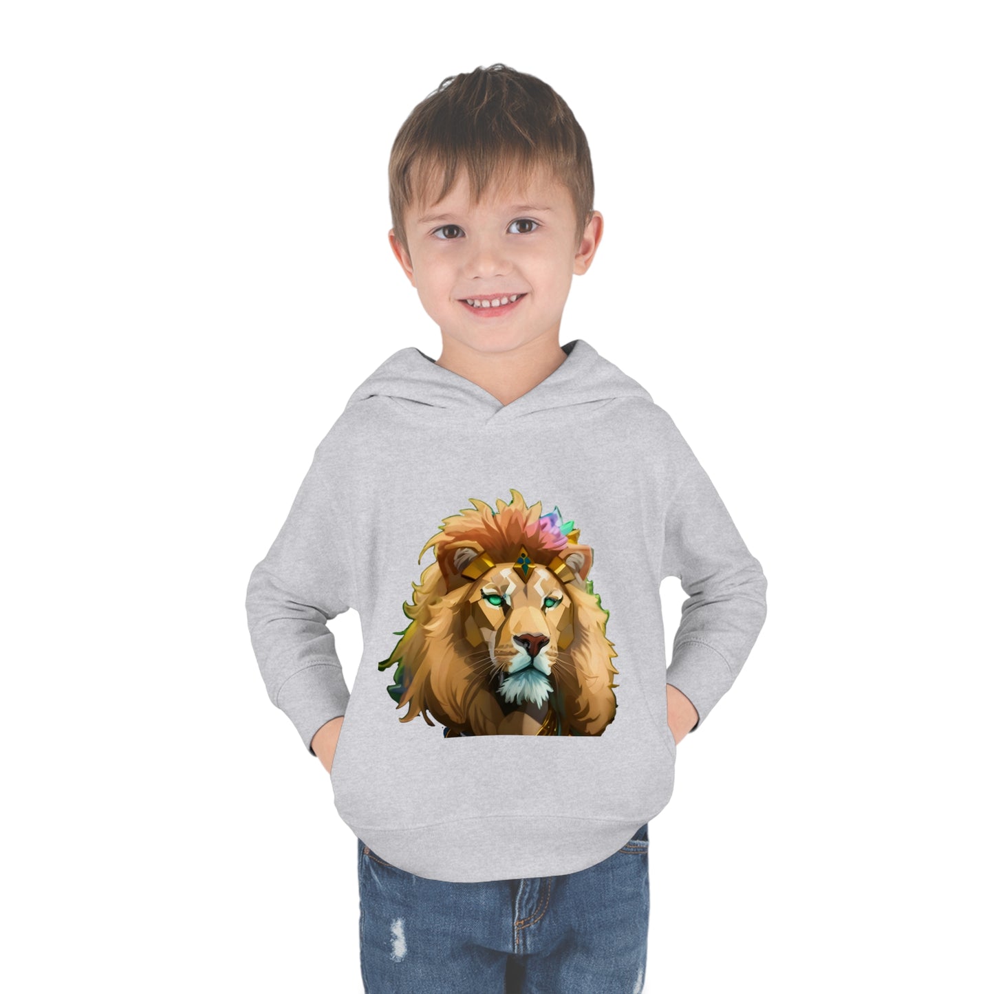 Toddler Pullover Fleece Hoodie With Lion design | OKEYCITY