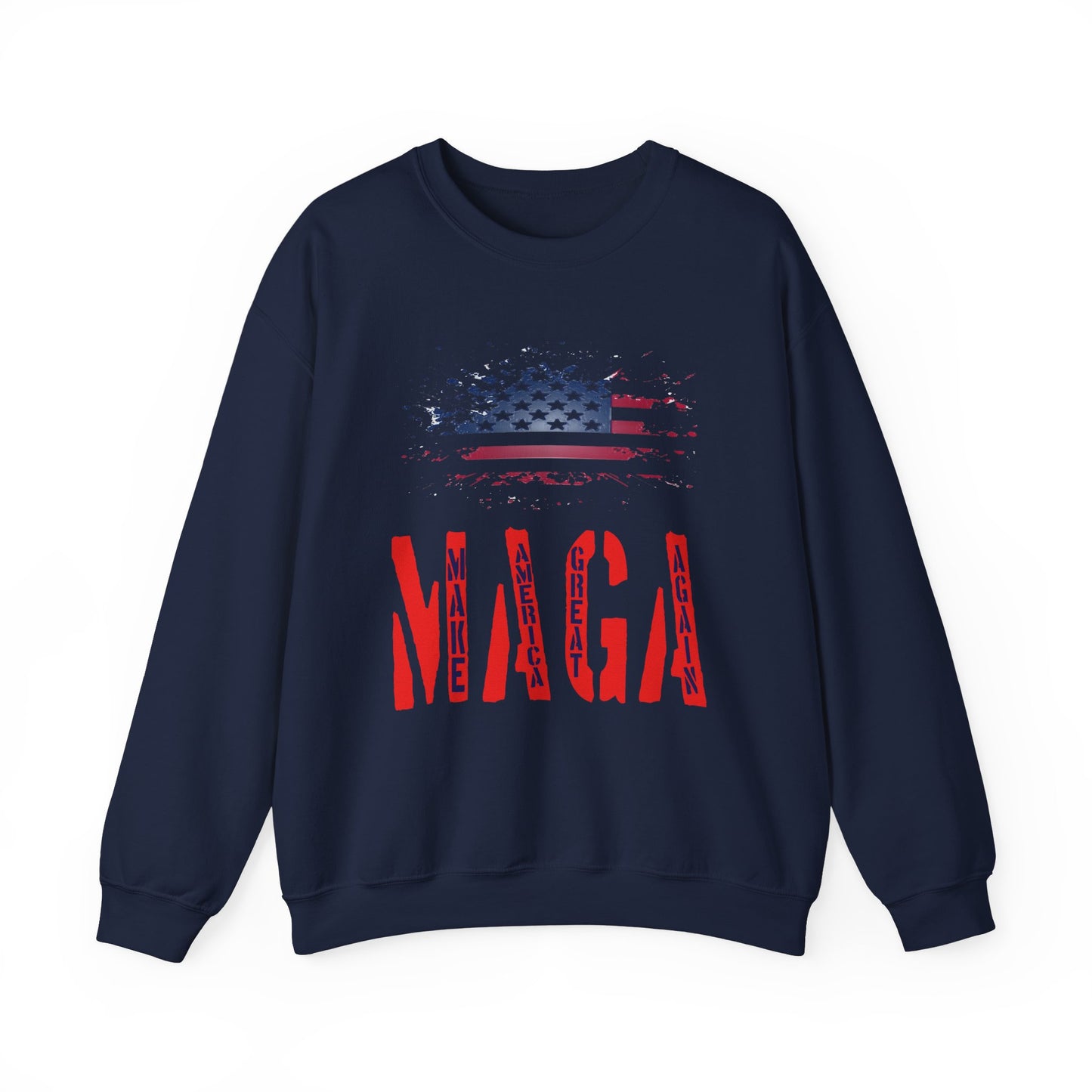 Unisex Heavy Blend™ Crewneck Sweatshirt with Election 2024 USA , MAGA Design | OKEYCITY