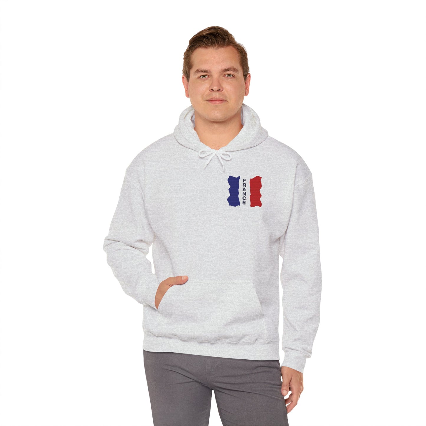 Unisex Heavy Blend™ Hooded Sweatshirt with flag france design | OKEYCITY