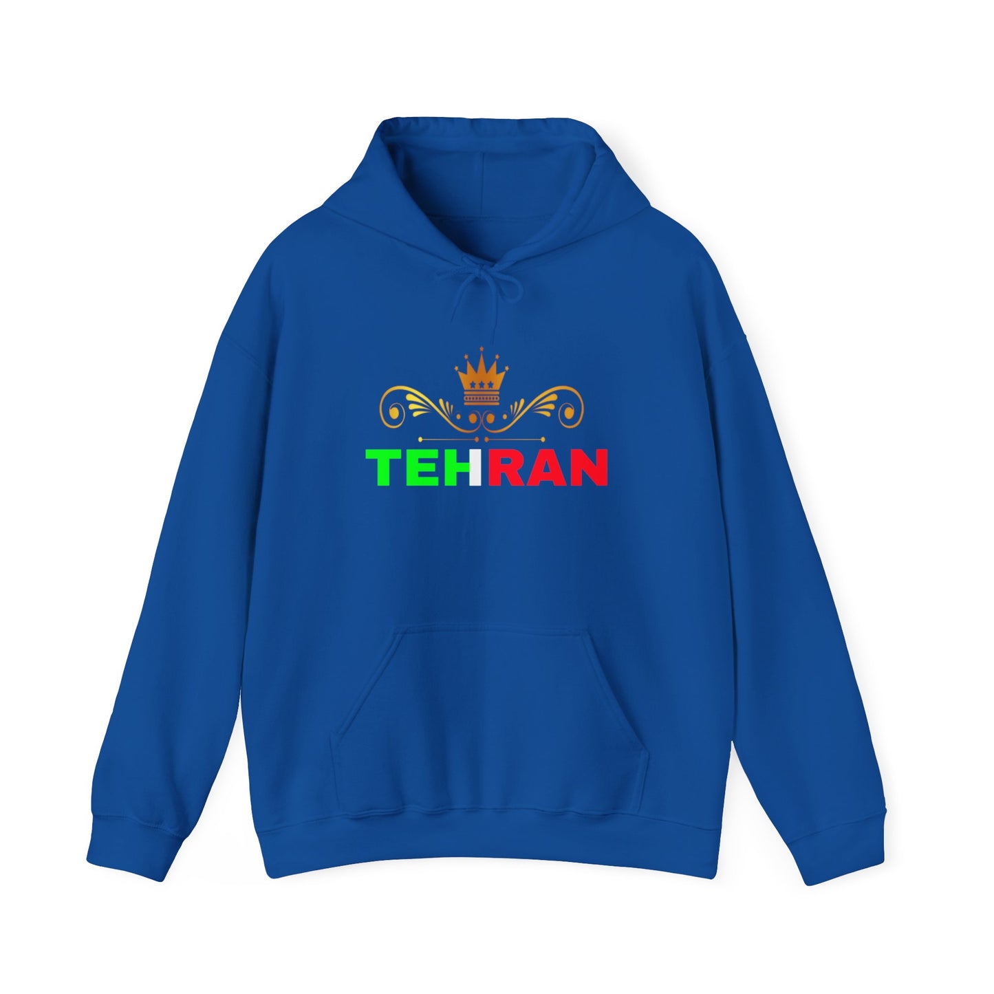 Unisex Heavy Blend™ Hooded Sweatshirt With Tehran and Iran Symbol Design | OKEYCITY