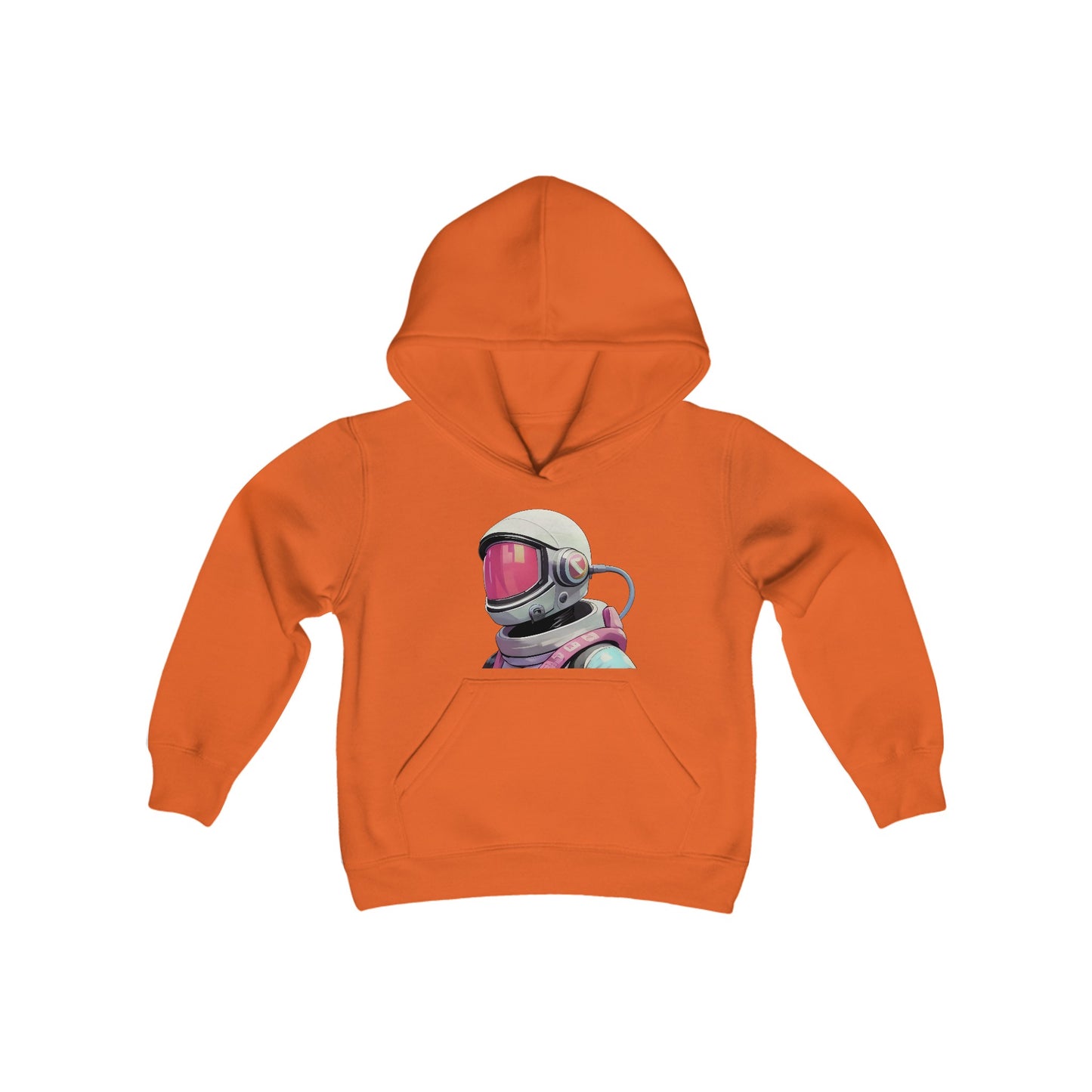 Youth Heavy Blend Hooded Sweatshirt With Astronaut design | OKEYCITY