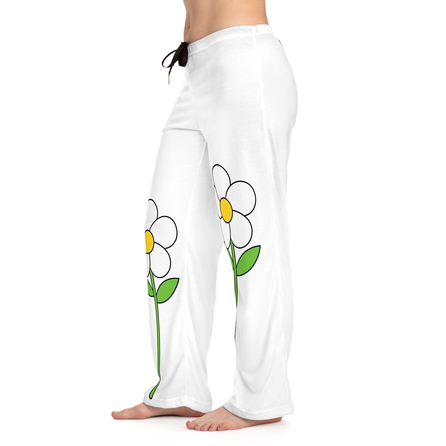 Women's Pajama Pants With Flower Design | OKEYCITY