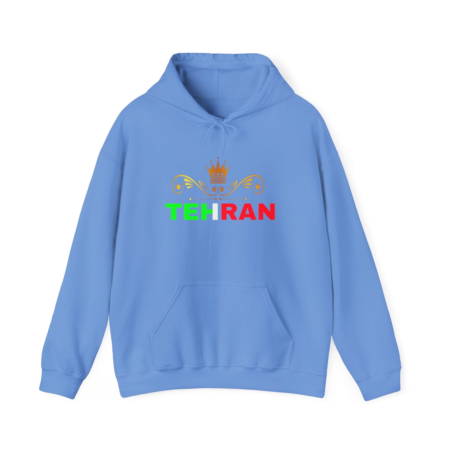 Unisex Heavy Blend™ Hooded Sweatshirt With Tehran and Iran Symbol Design | OKEYCITY