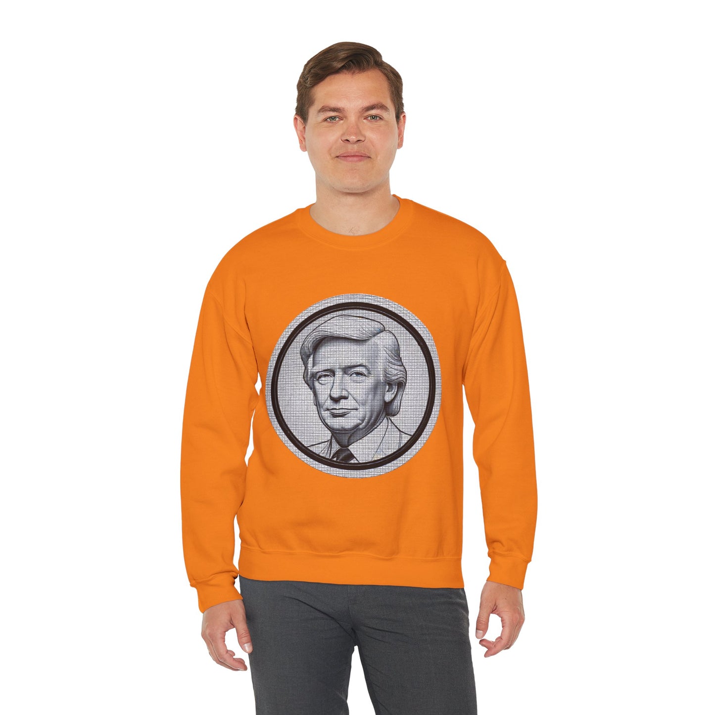 Unisex Heavy Blend™ Crewneck Sweatshirt trump Design | OKEYCITY