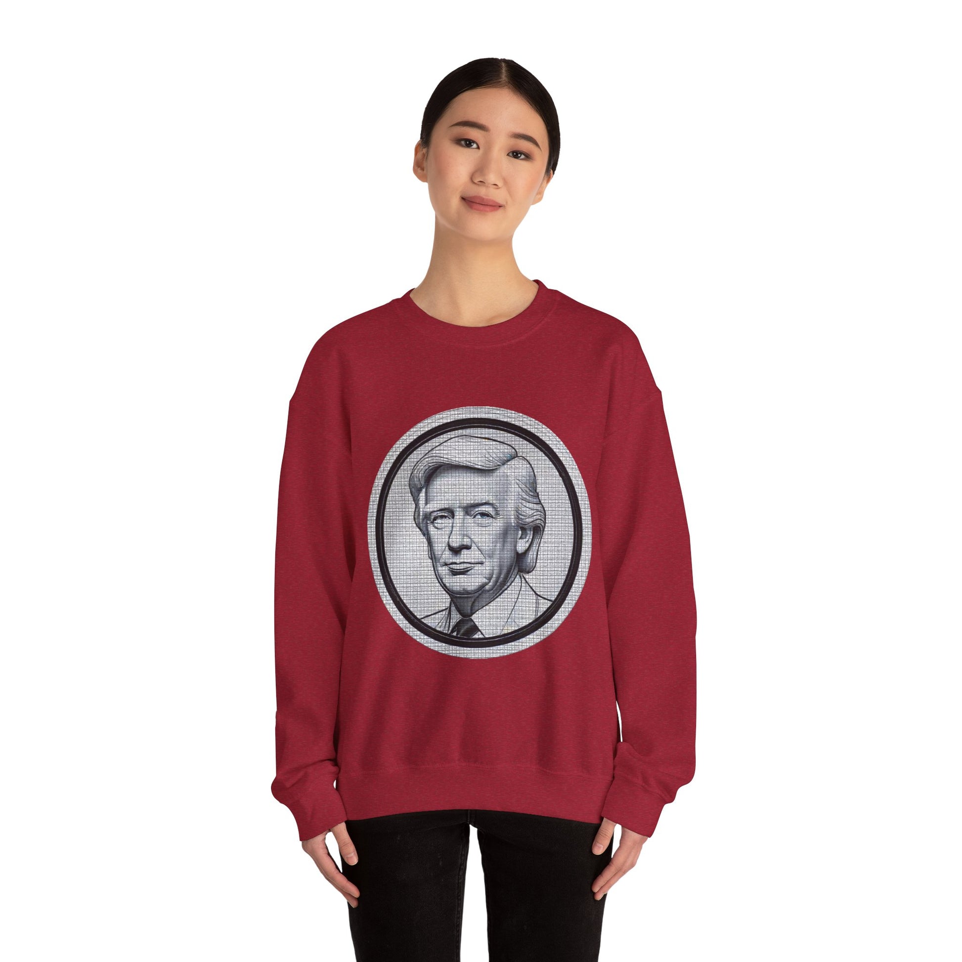 Unisex Heavy Blend™ Crewneck Sweatshirt trump Design | OKEYCITY