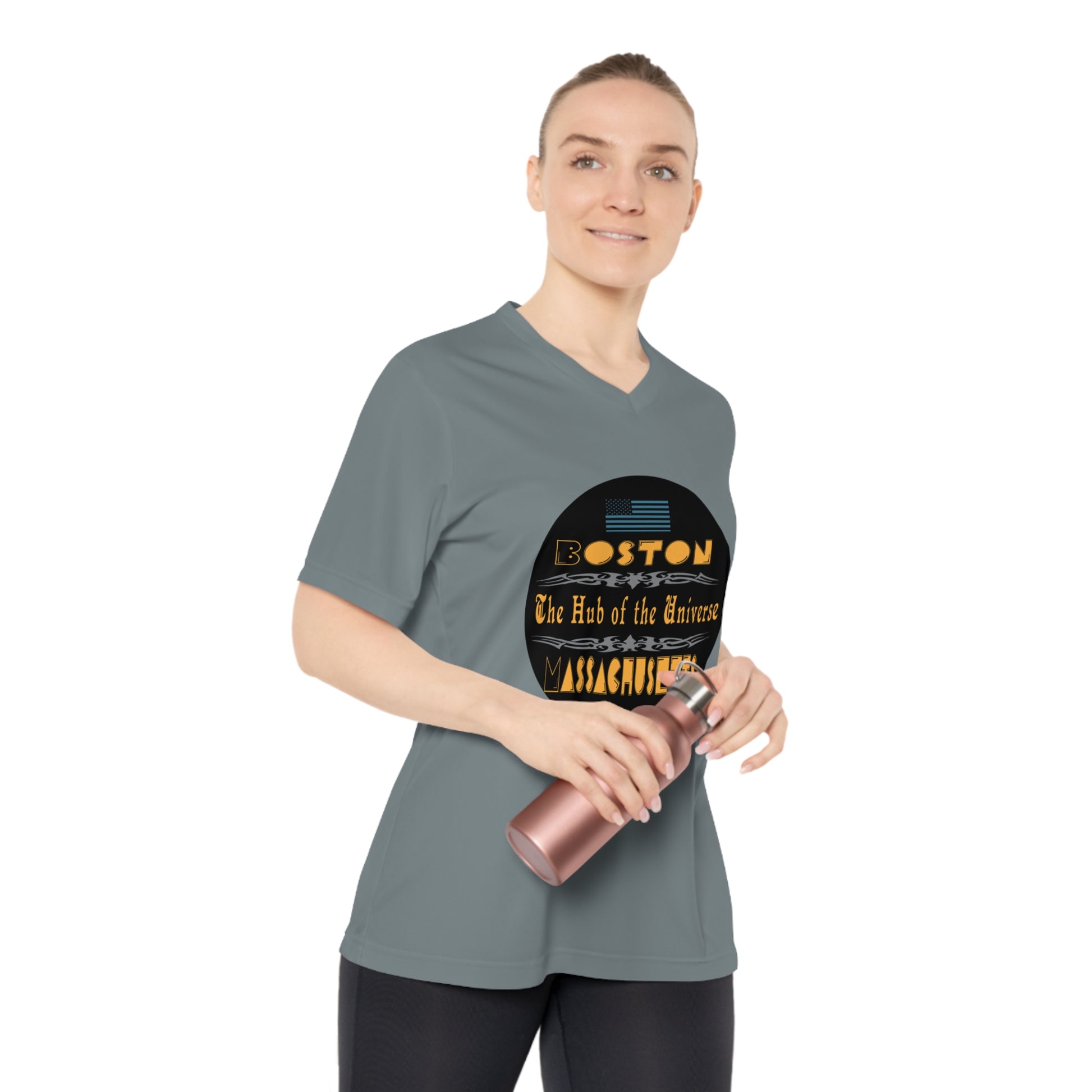 Women's Performance V-Neck T-Shirt | OKEYCITY