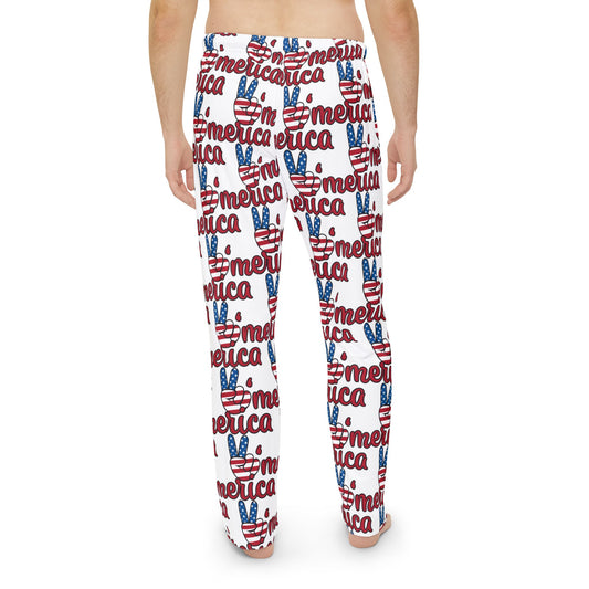 Men's Pajama Pants With New American theme Design | OKEYCITY