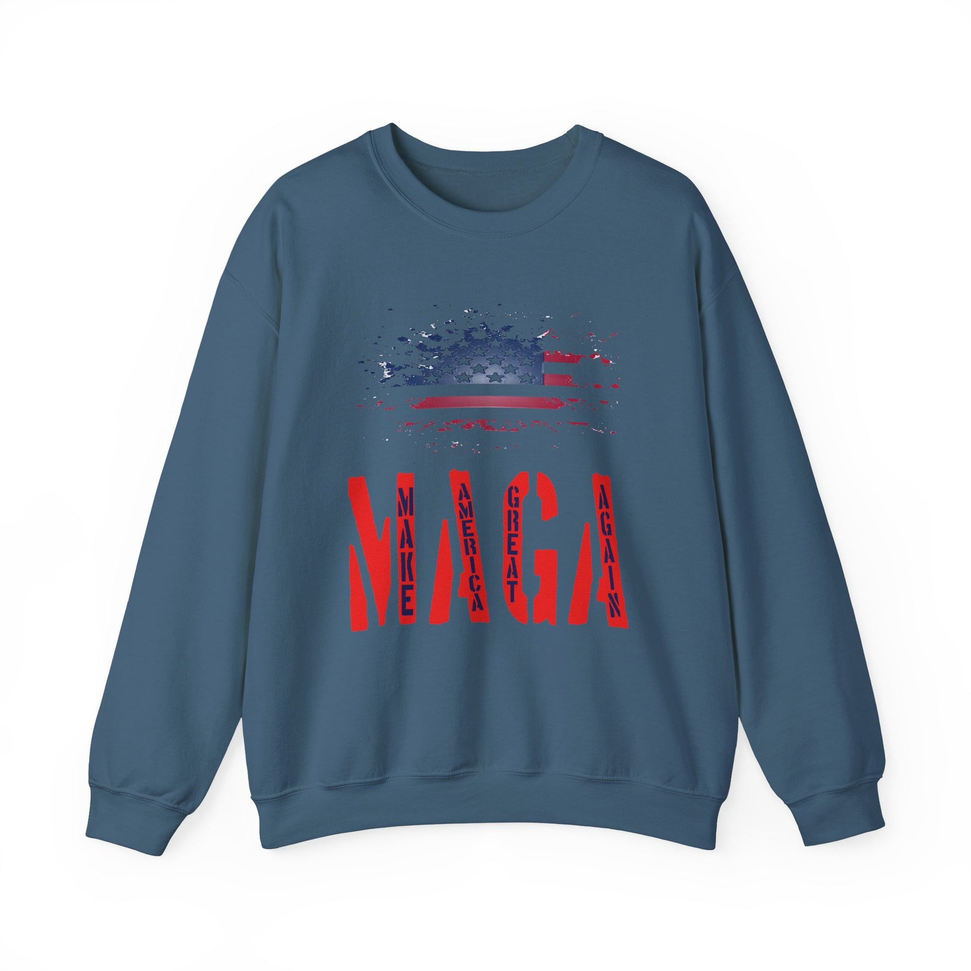 Unisex Heavy Blend™ Crewneck Sweatshirt with Election 2024 USA , MAGA Design | OKEYCITY