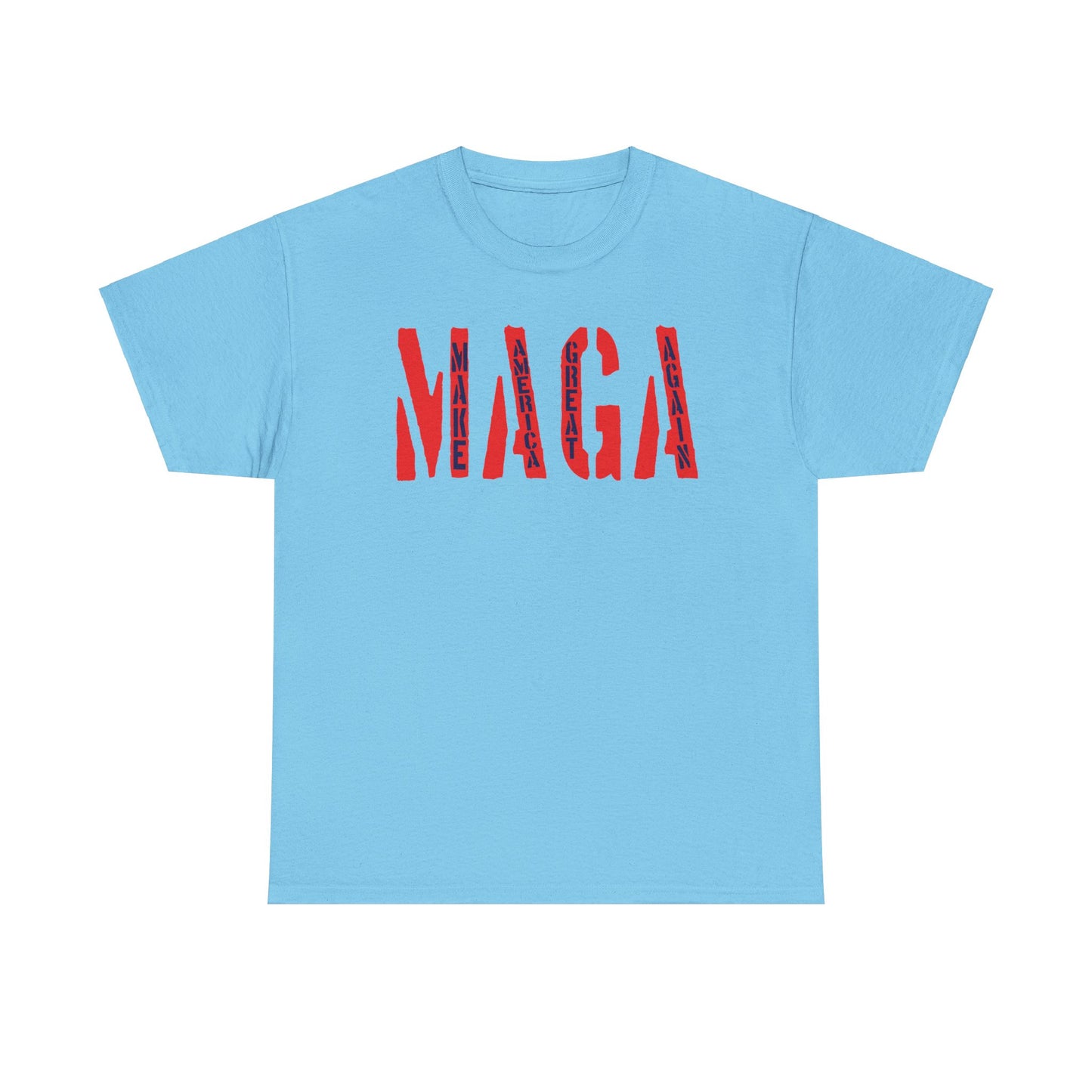 Unisex Heavy Cotton Tee With MAGA Design | OKEYCITY