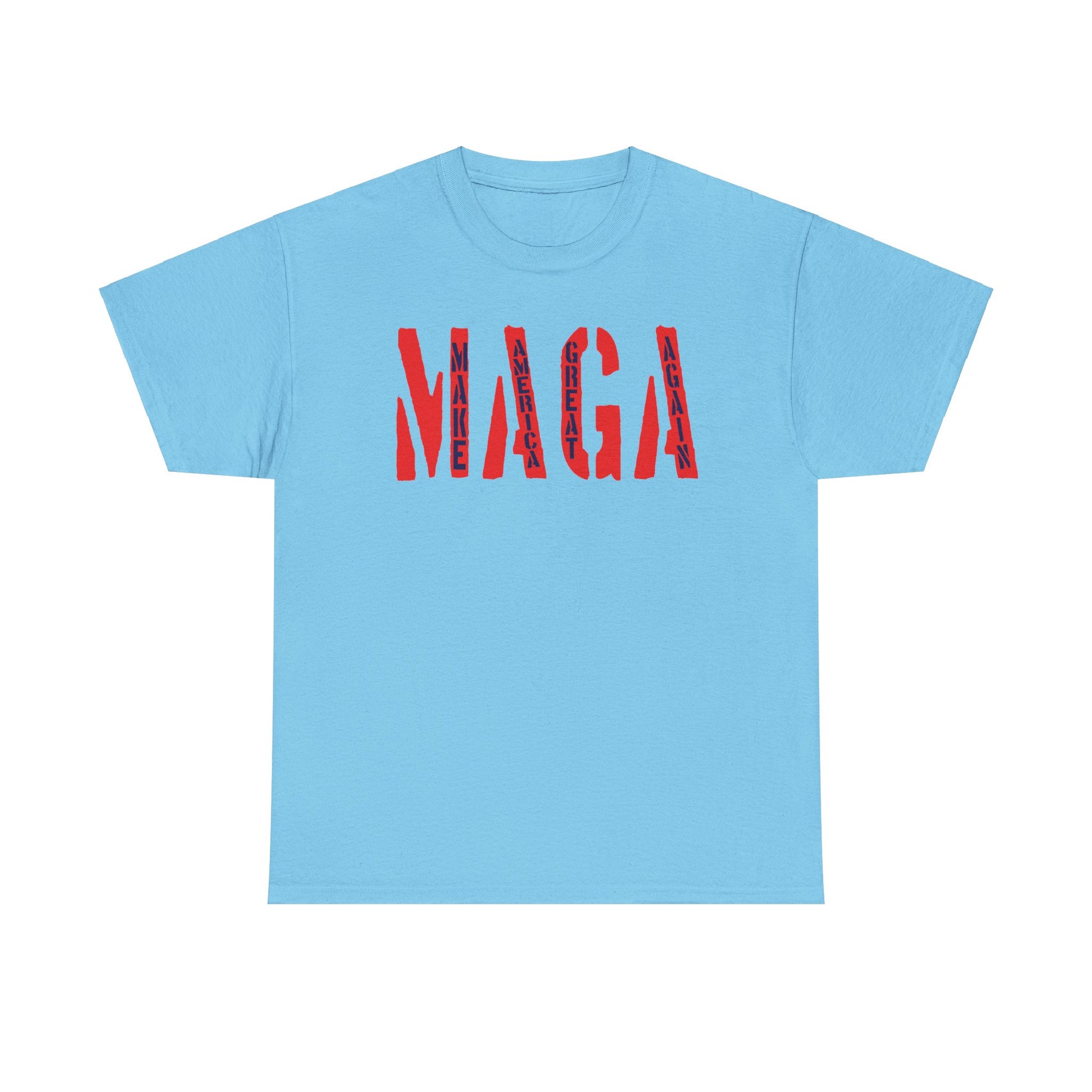 Unisex Heavy Cotton Tee With MAGA Design | OKEYCITY