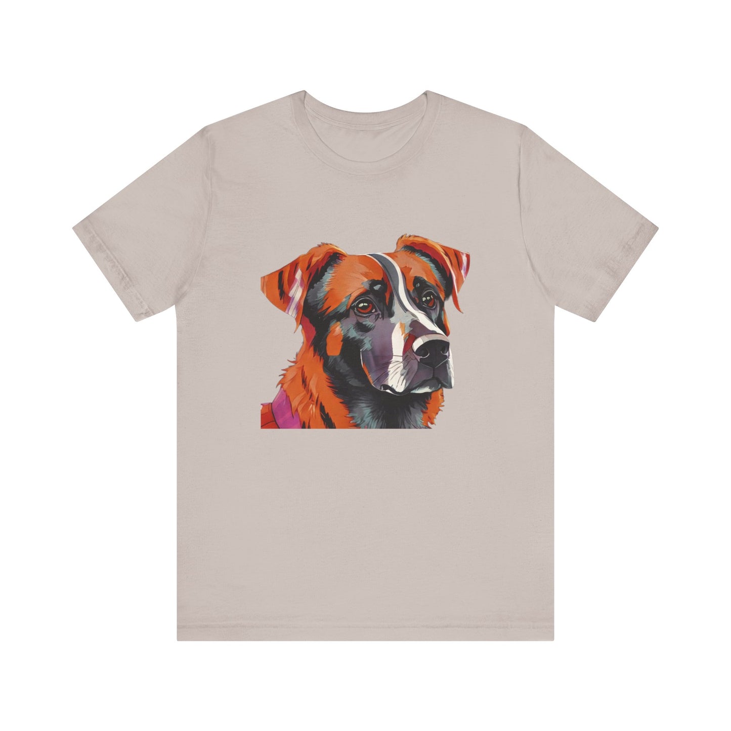 Unisex Jersey Short Sleeve Tee with dog design | OKEYCITY