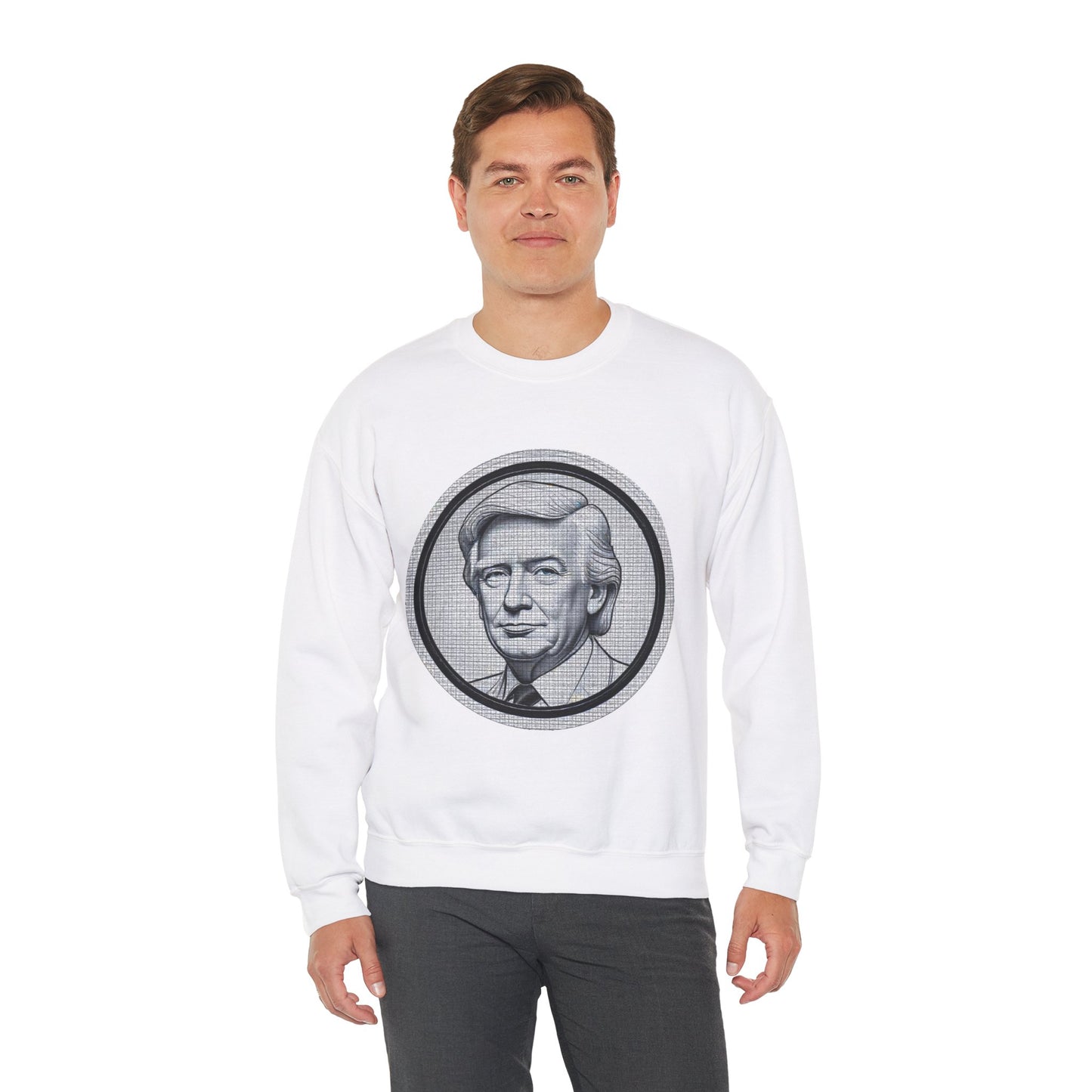 Unisex Heavy Blend™ Crewneck Sweatshirt trump Design | OKEYCITY