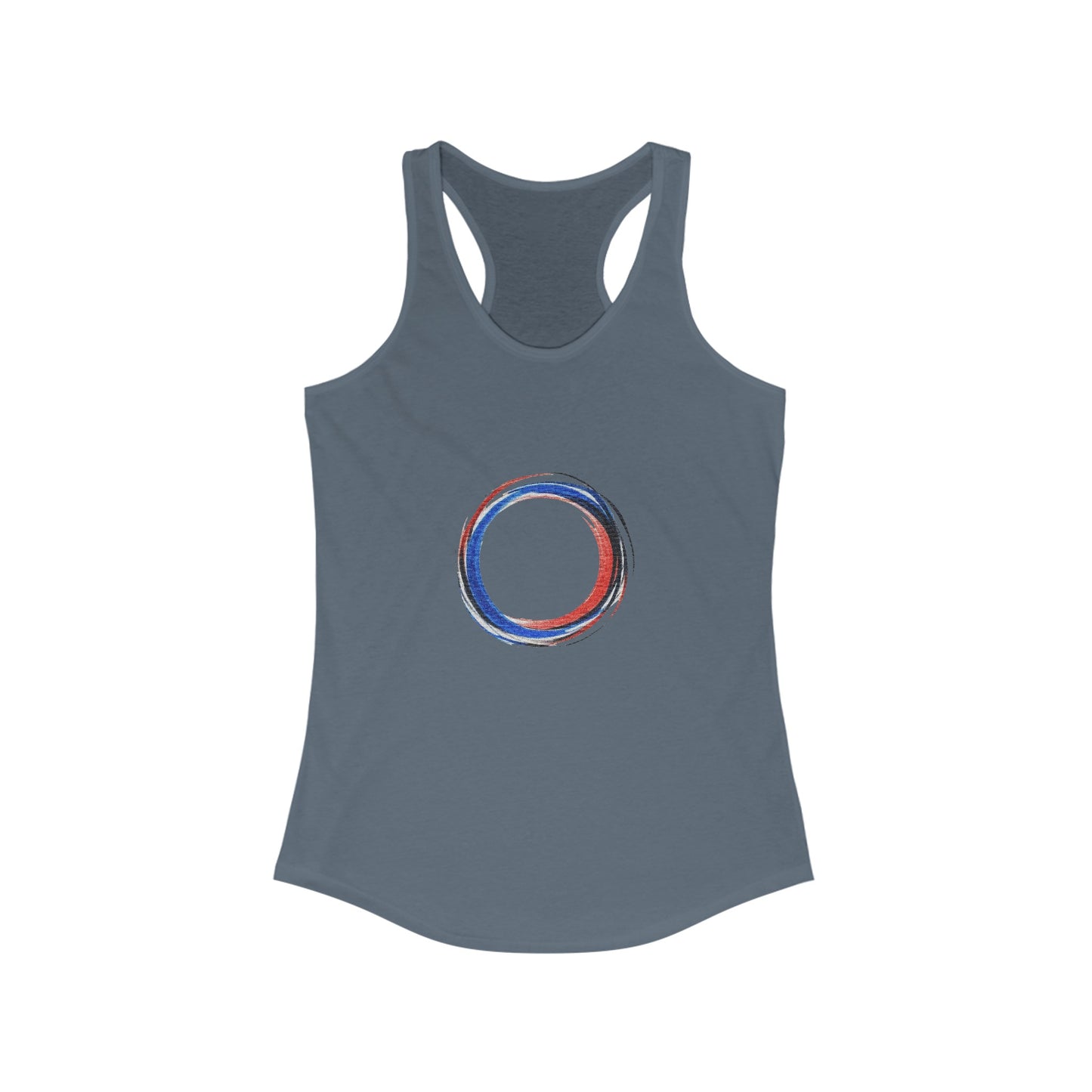 Women's Ideal Racerback Tank with circle Design | OKEYCITY