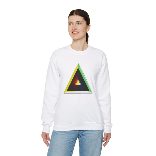 Unisex Heavy Blend™ Crewneck Sweatshirt with triangle Design | OKEYCITY