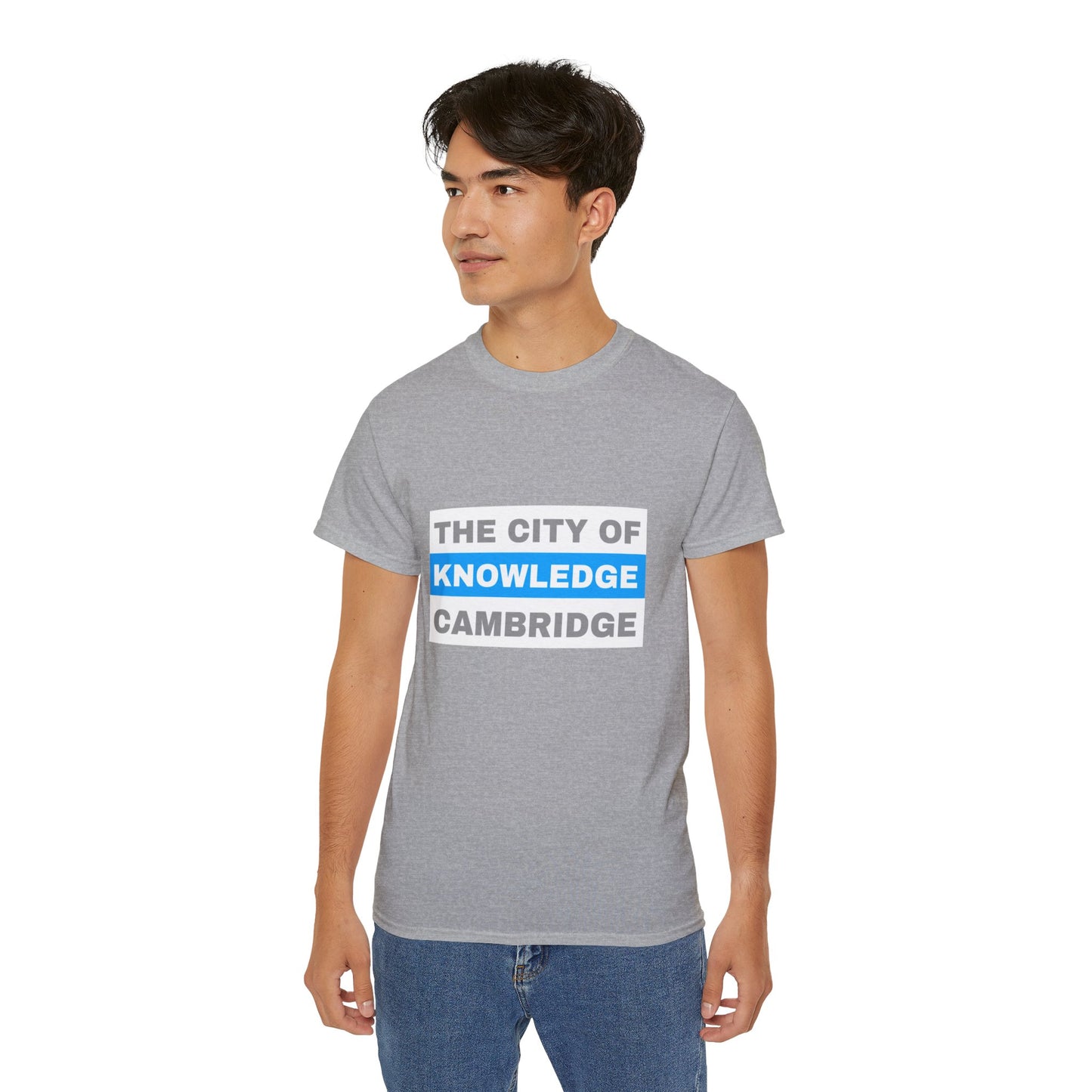 Unisex Ultra Cotton Tee with cambridge city Design | OKEYCITY