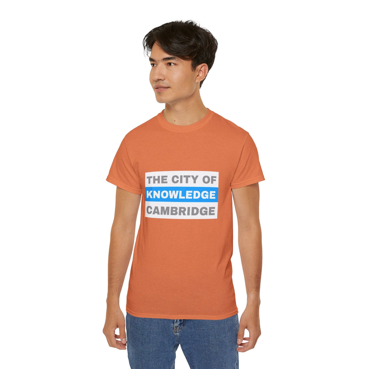 Unisex Ultra Cotton Tee with cambridge city Design | OKEYCITY