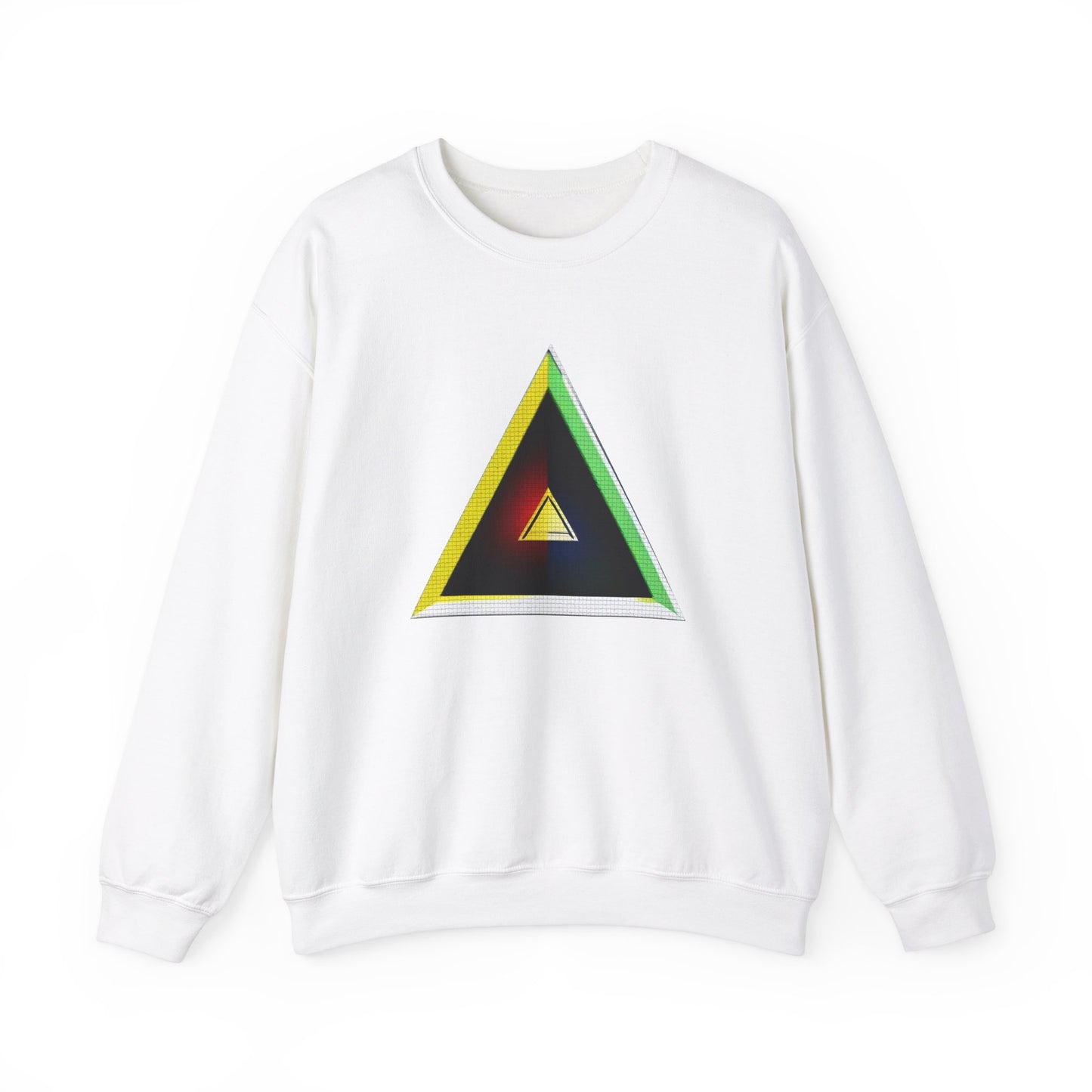 Unisex Heavy Blend™ Crewneck Sweatshirt with triangle Design | OKEYCITY