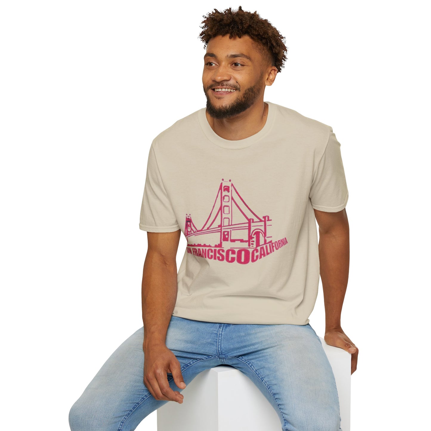 Unisex Softstyle T-Shirt with San Francisco Design | OKEYCITY