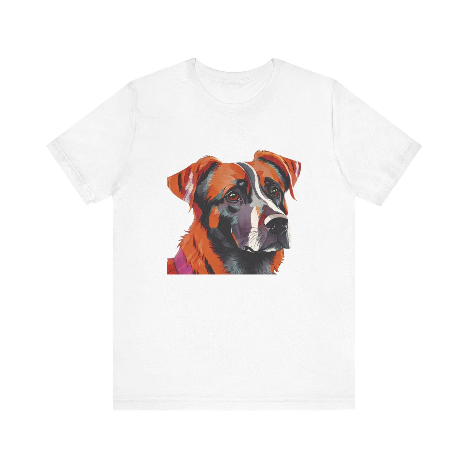 Unisex Jersey Short Sleeve Tee with dog design | OKEYCITY