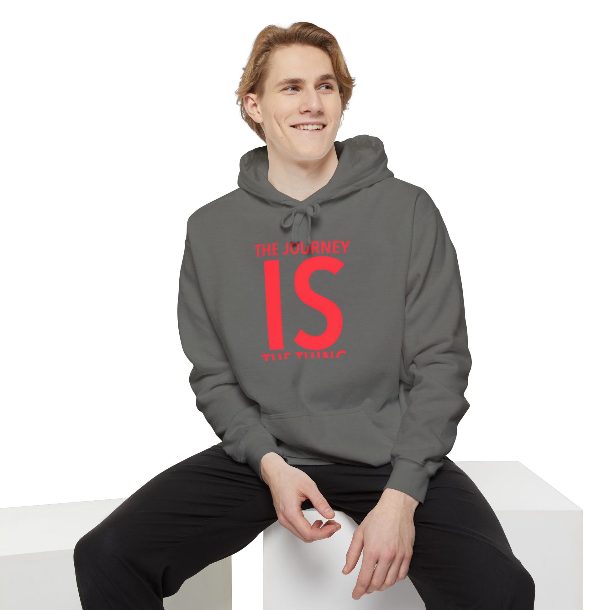 Unisex Garment-Dyed Hoodie With Design of sentences of philosophers | OKEYCITY