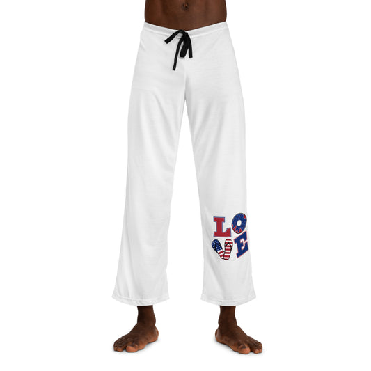 Men's Pajama Pants  With Love Design | OKEYCITY