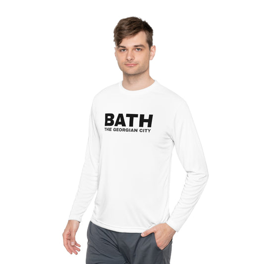 Unisex Lightweight Long Sleeve Tee with Bath city Design | OKEYCITY