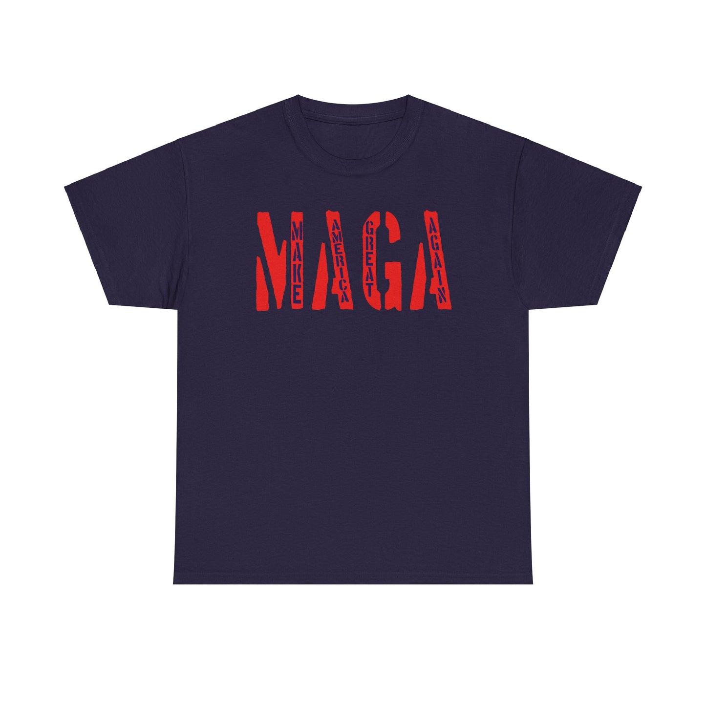 Unisex Heavy Cotton Tee With MAGA Design | OKEYCITY