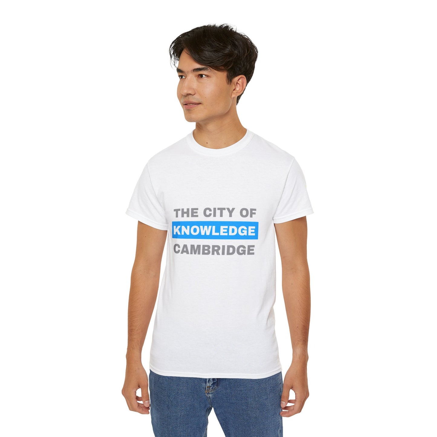 Unisex Ultra Cotton Tee with cambridge city Design | OKEYCITY