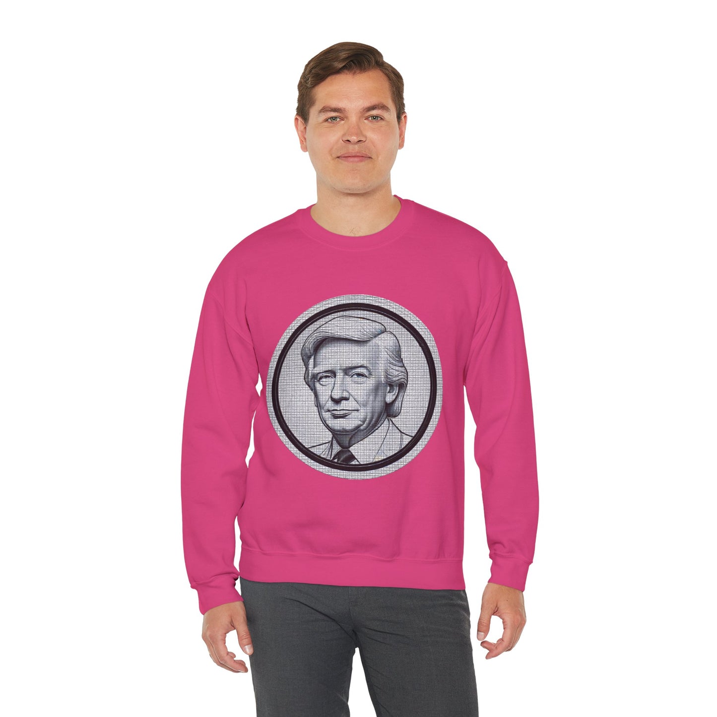 Unisex Heavy Blend™ Crewneck Sweatshirt trump Design | OKEYCITY