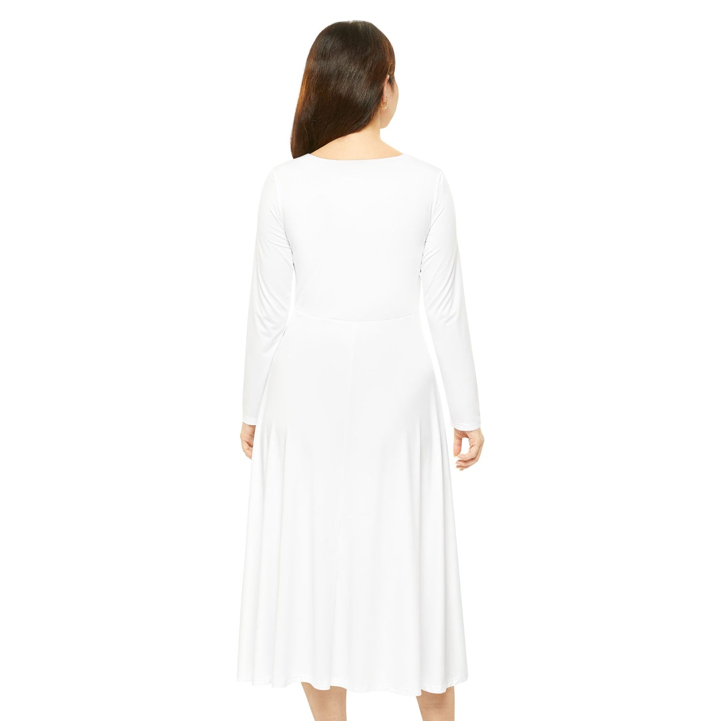 Women's Long Sleeve Dance Dress (AOP) | OKEYCITY