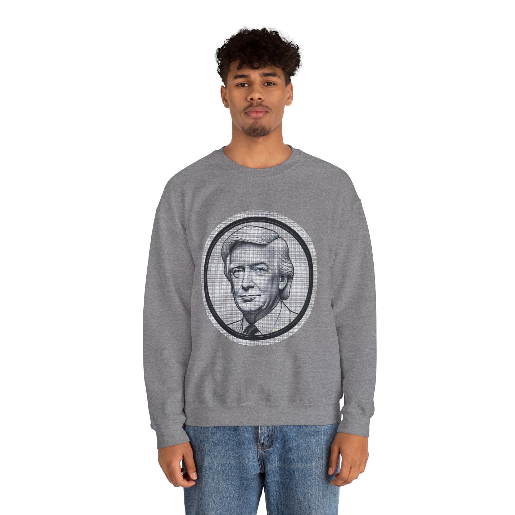 Unisex Heavy Blend™ Crewneck Sweatshirt trump Design | OKEYCITY