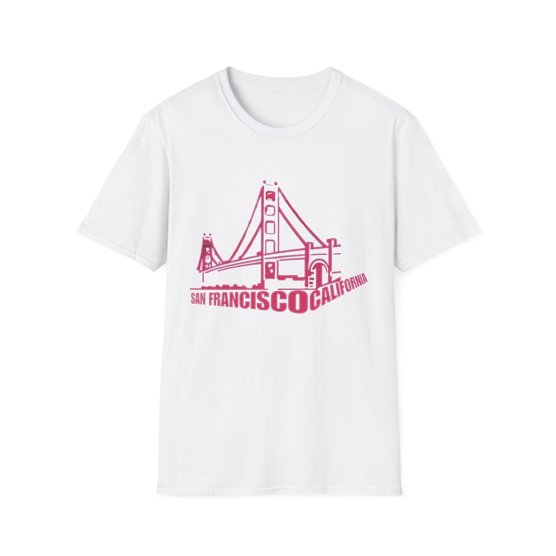 Unisex Softstyle T-Shirt with San Francisco Design | OKEYCITY