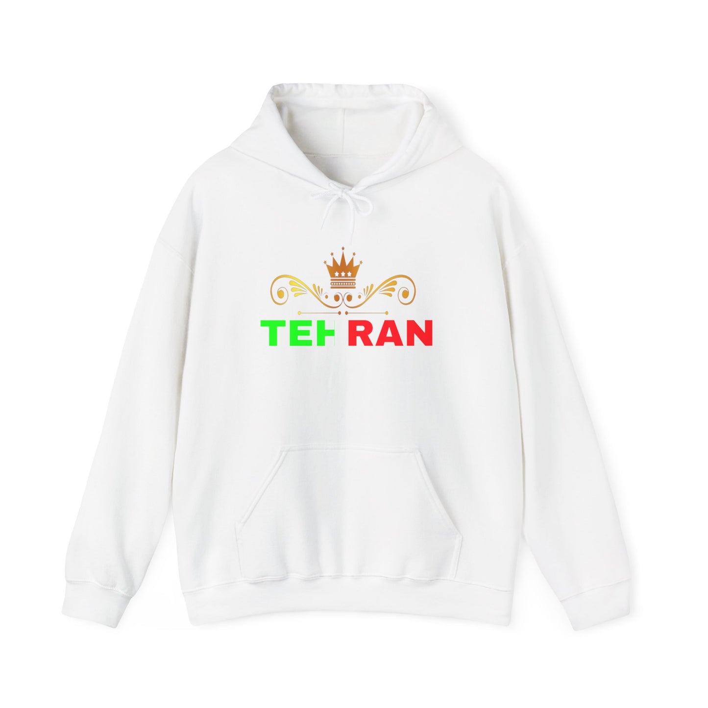 Unisex Heavy Blend™ Hooded Sweatshirt With Tehran and Iran Symbol Design | OKEYCITY