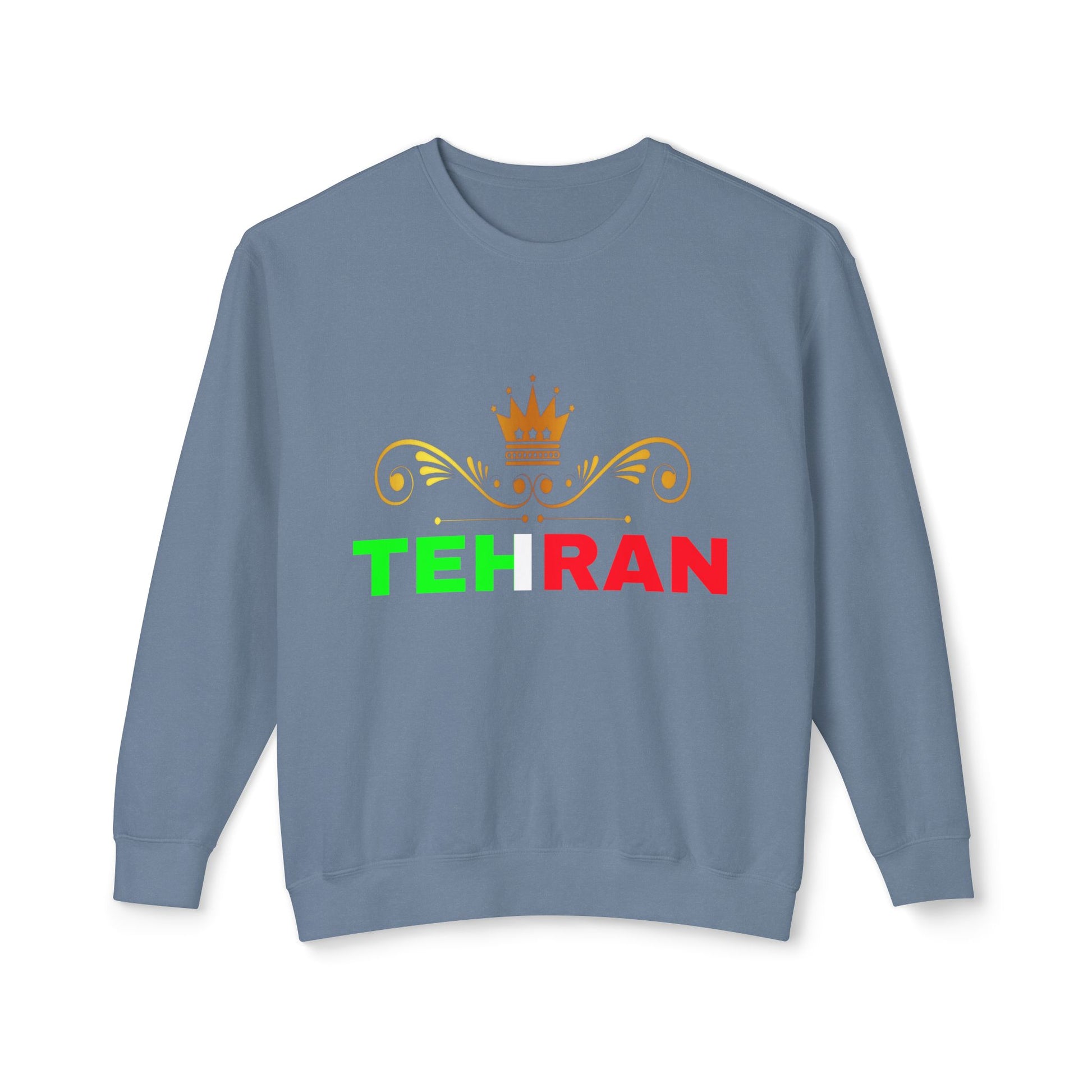 Unisex Lightweight Crewneck Sweatshirt With Tehran Design | OKEYCITY