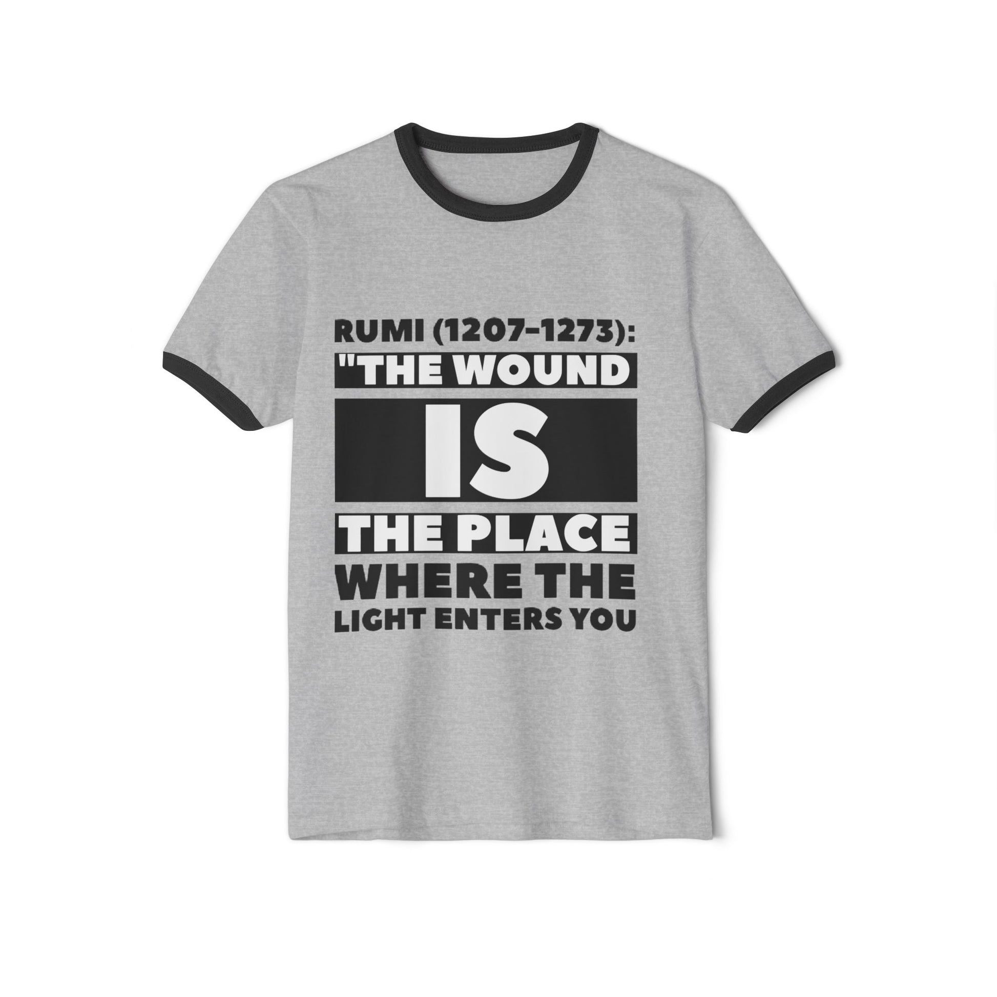 Unisex Cotton Ringer T-Shirt WITH Design of sentences of philosophers | OKEYCITY