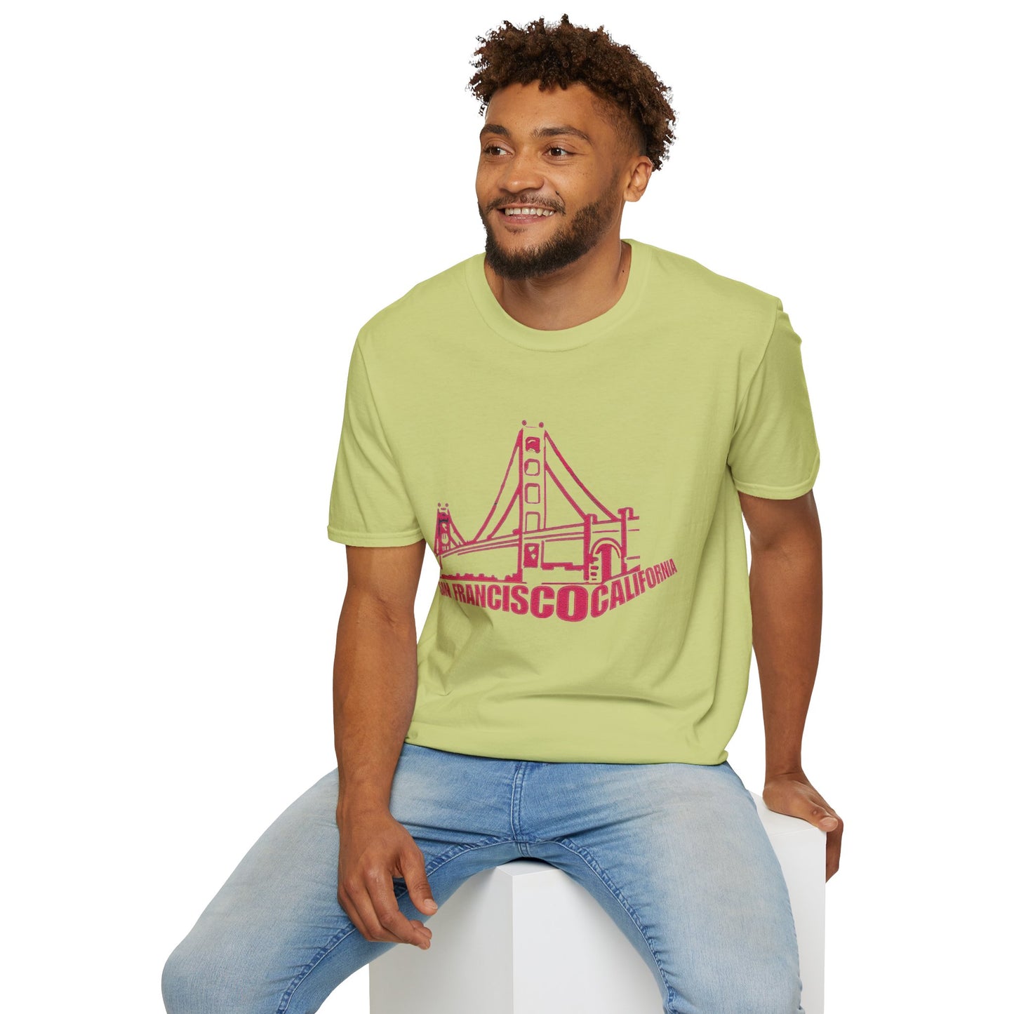 Unisex Softstyle T-Shirt with San Francisco Design | OKEYCITY