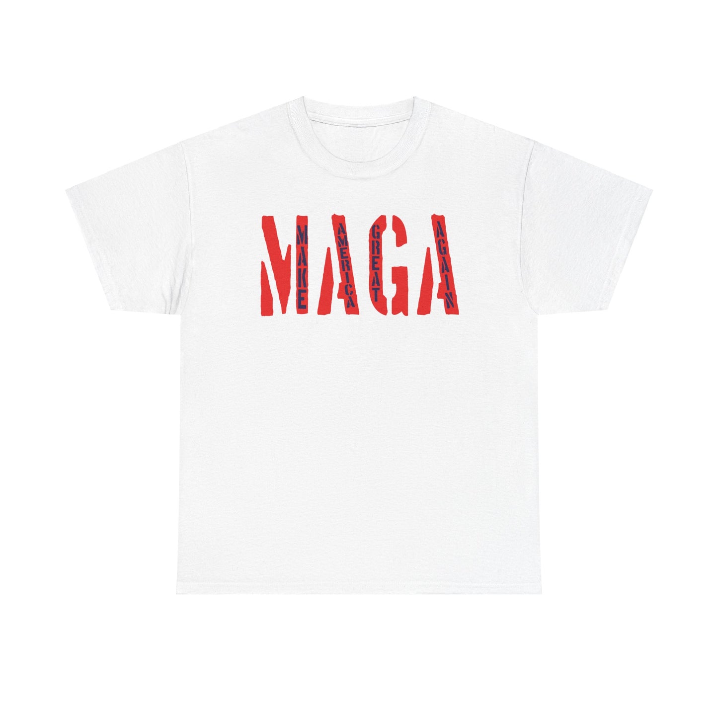 Unisex Heavy Cotton Tee With MAGA Design | OKEYCITY